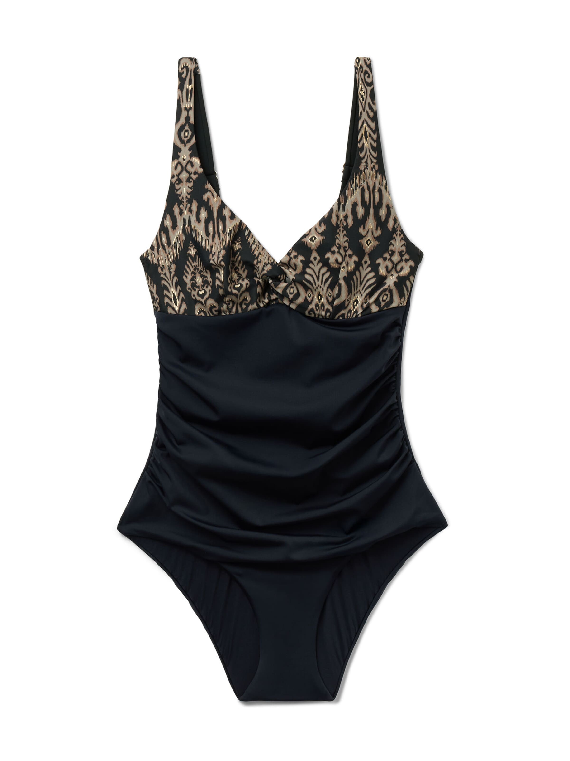 CALZEDONIA Badeanzug in mokka / hellgelb / taupe / schwarz, Produktansicht