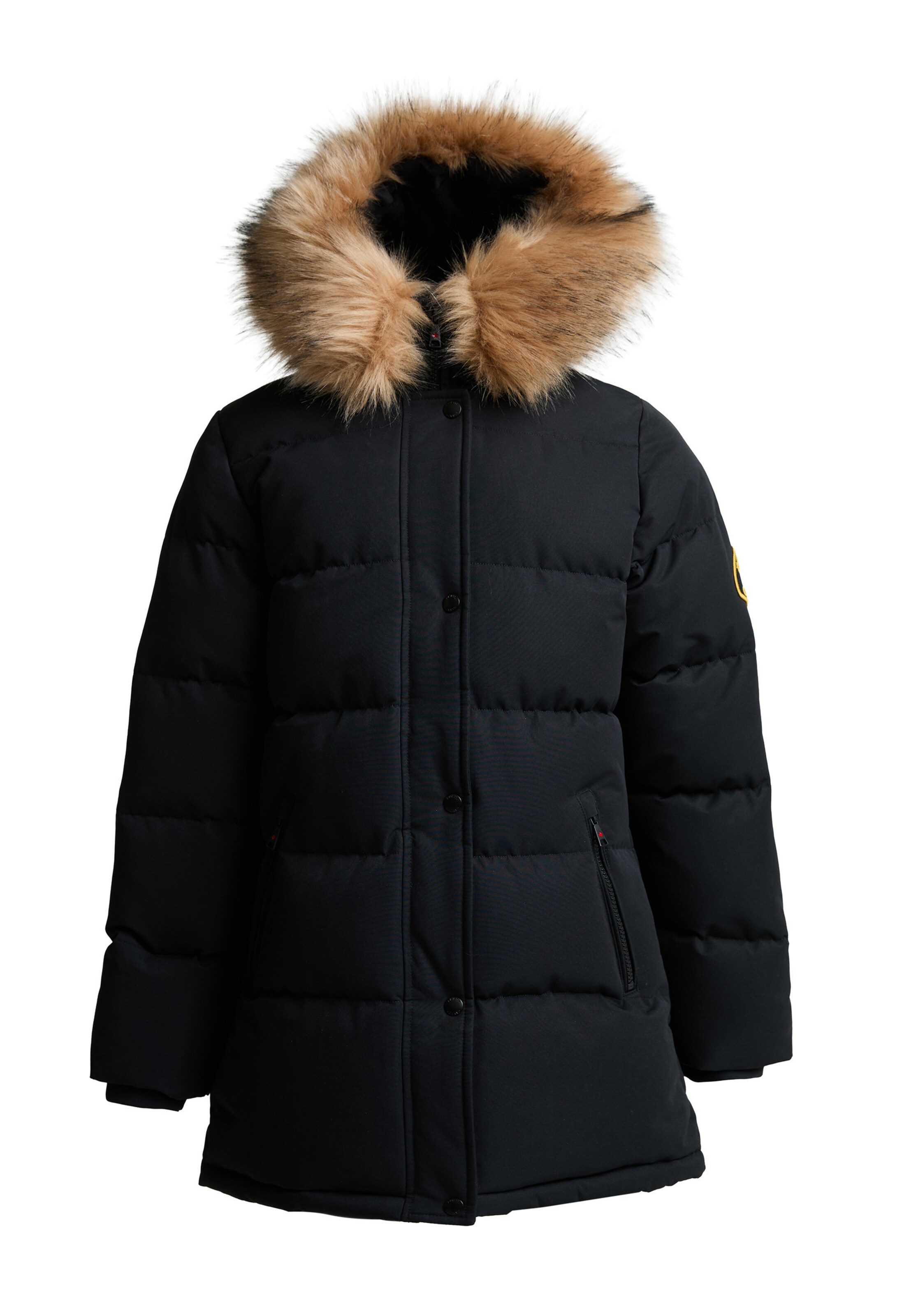 Zavetti Canada Parka 'Fiorella' in Schwarz: Vorderseite