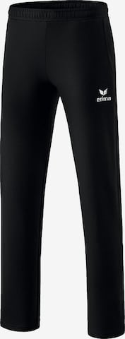 ERIMA Regular Workout Pants in Black: front