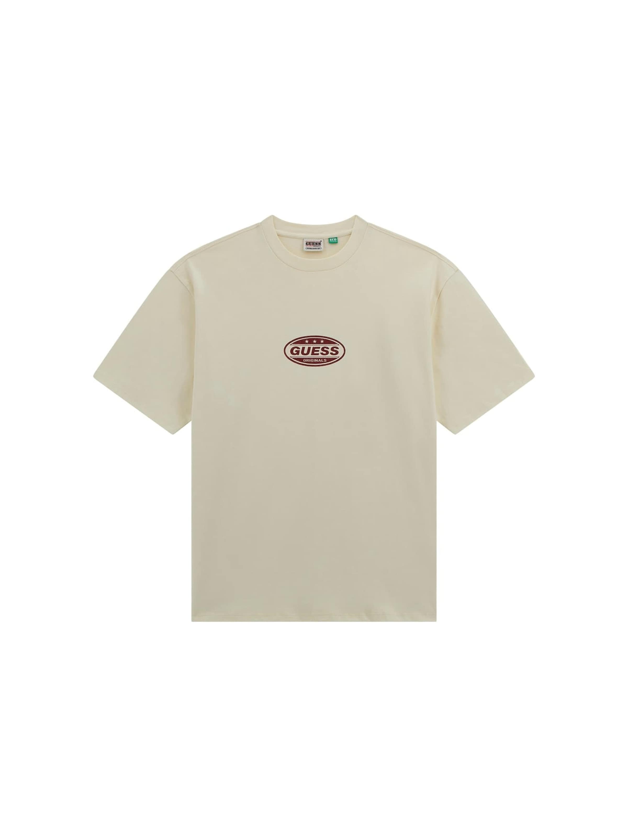 GUESS Originals Shirt 'Go Striker' in Beige: front