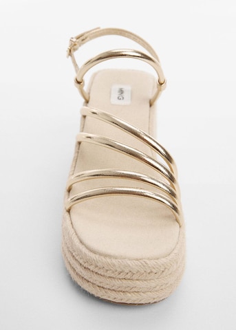 MANGO TEEN Sandals 'blanca2' in Gold
