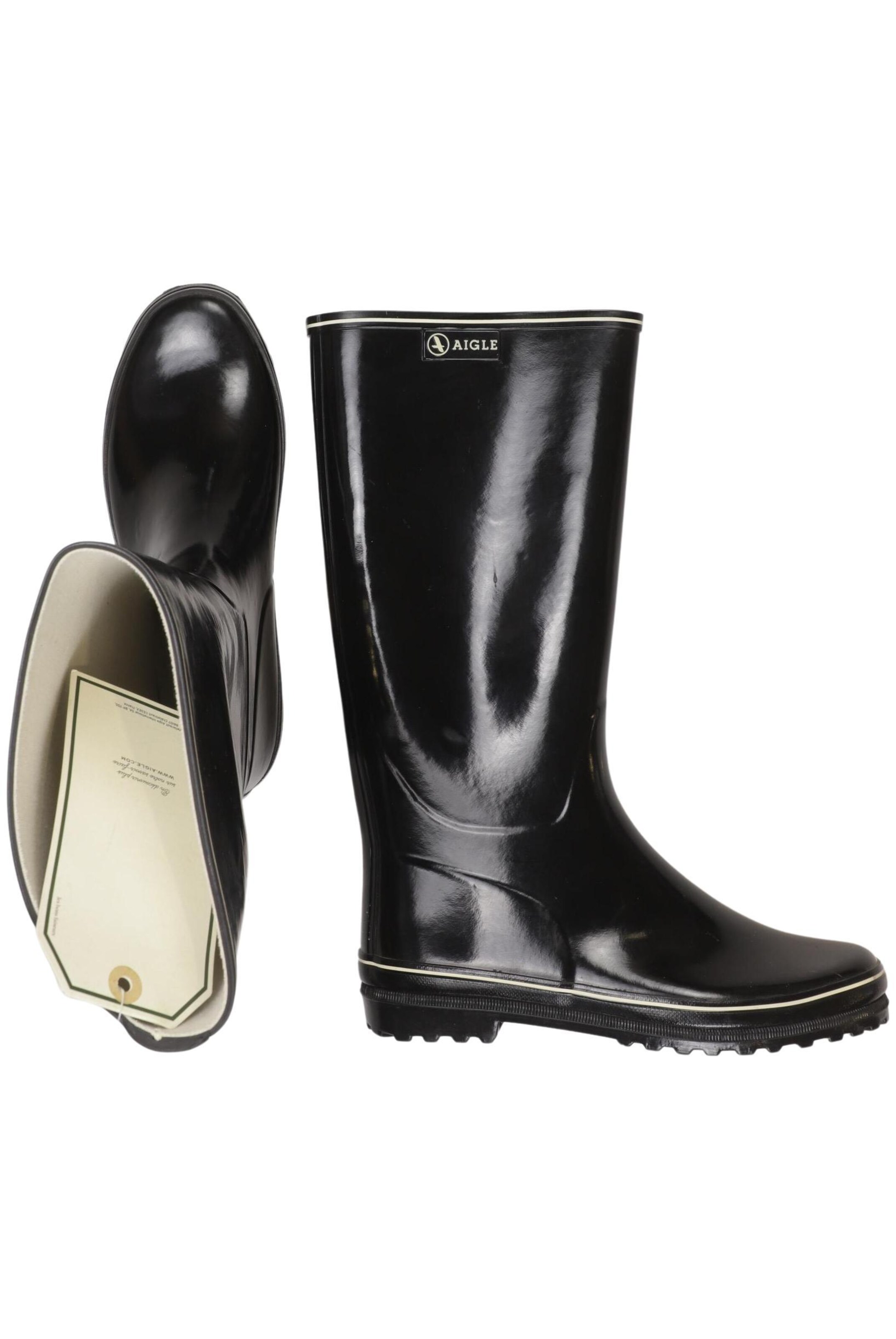 AIGLE Dress Boots in 37 in Black: front