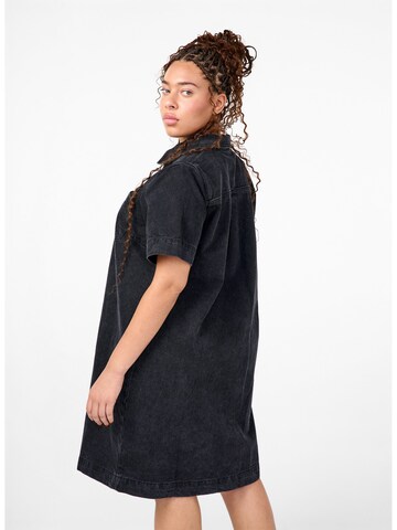 Robe-chemise 'EVINA' Zizzi en gris