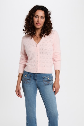 Morgan De Toi Knit cardigan in Pink: front