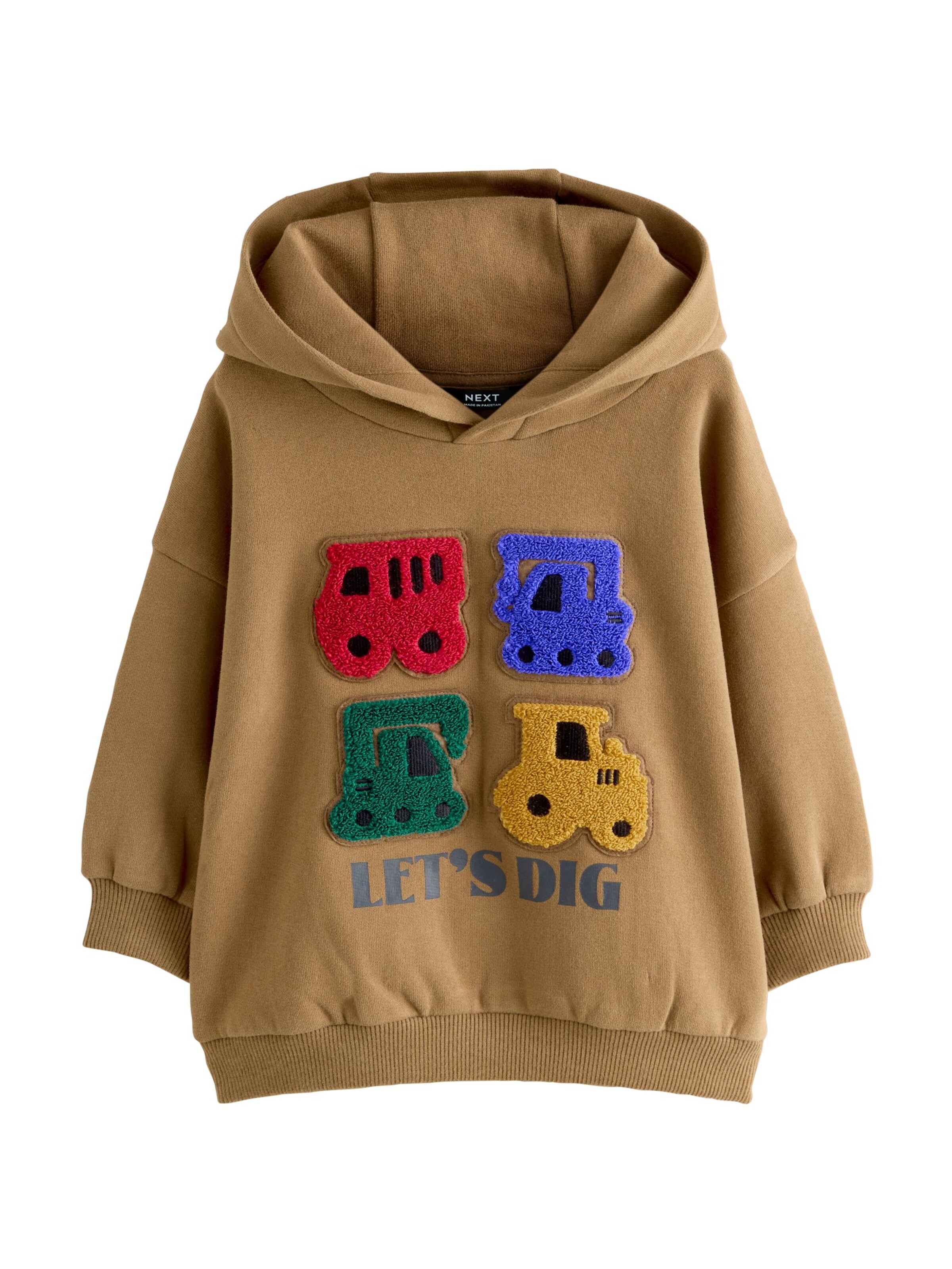 Next Mikina - Hnedá: predná strana