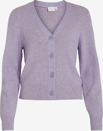 Vila Petite Knit Cardigan in Purple: front