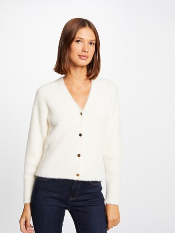 Cardigan Morgan en blanc : devant