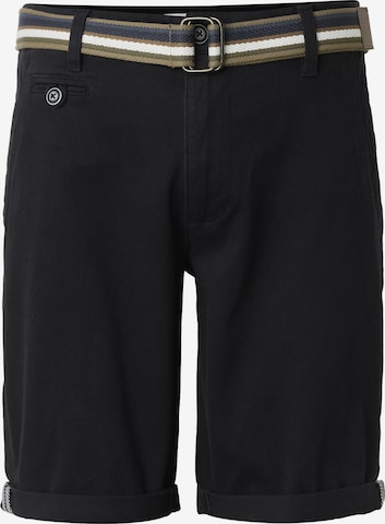 INDICODE JEANS - Regular Calças chino 'Royler' em preto: frente