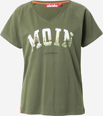 T-shirt 'Schamoin' Derbe en vert : devant