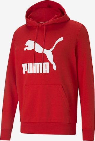 PUMA Sweatshirt 'Classics' in Rot: predná strana