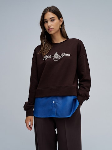 Salsa Jeans Trui in Bruin: voorkant