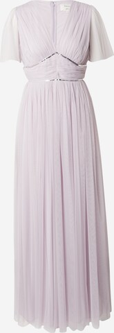 Maya Deluxe Evening Dress in Purple: front