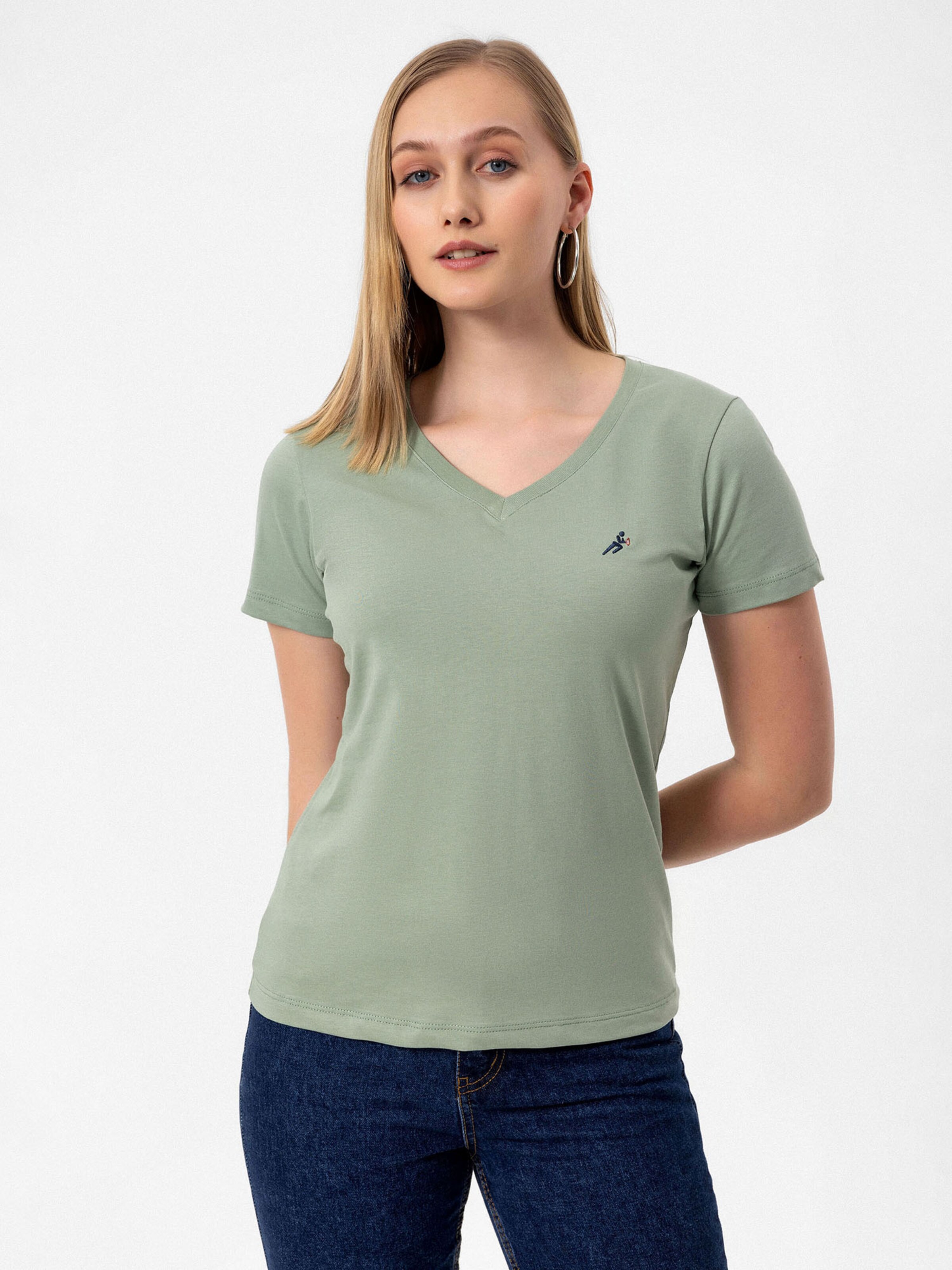 zaļš Moxx Paris T-Krekls: no priekšpuses