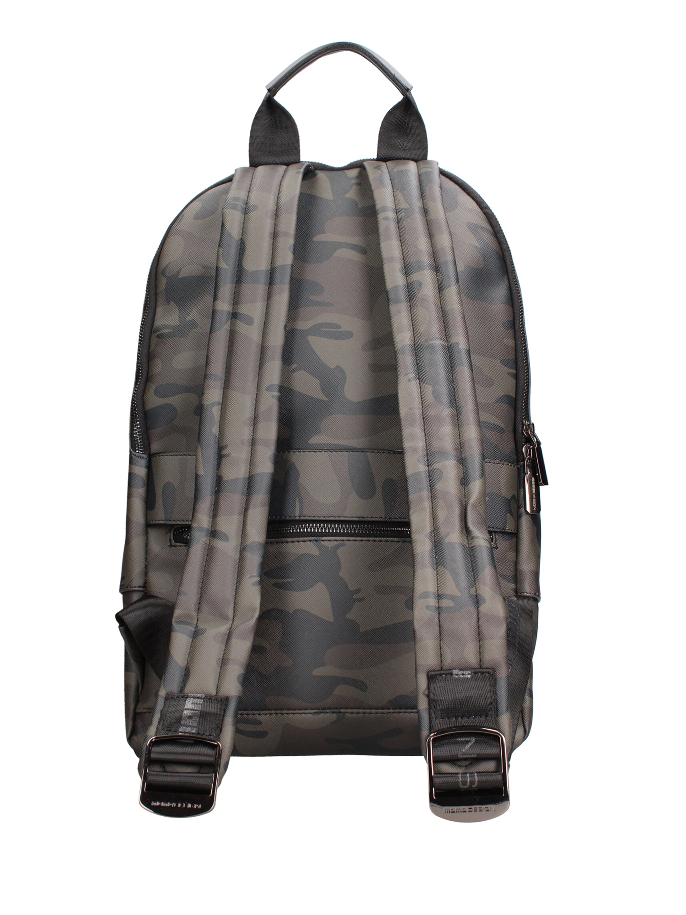 Zaino 'Zaino Uomo Momo Design Poliuretanico con Zip e Tasche Esterne' di Momo Design in verde