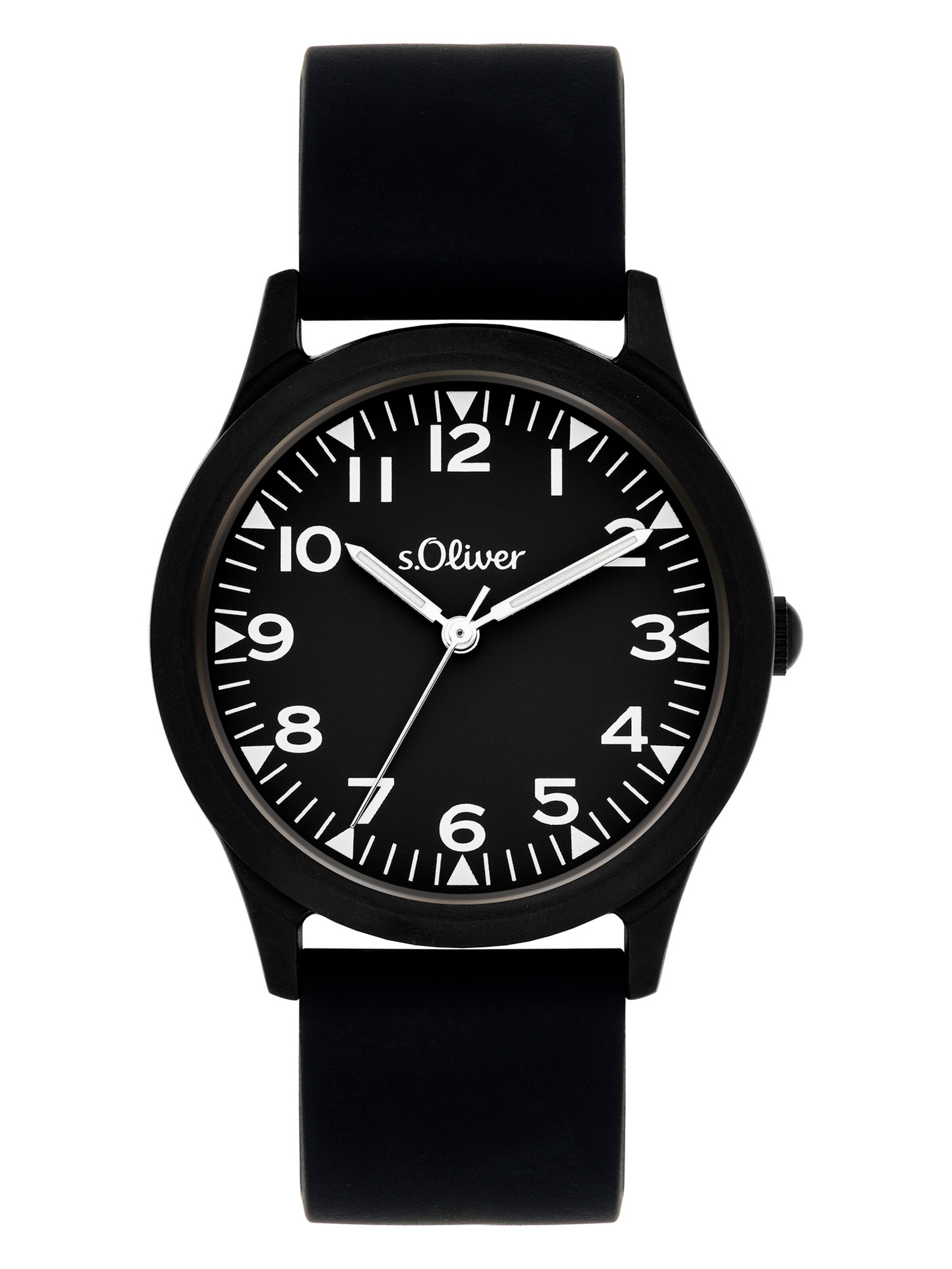 s.Oliver Watch 'The Black Rush' in Black: front