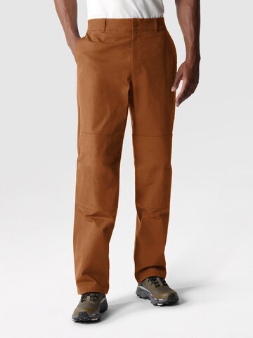 THE NORTH FACE Regular Outdoor trousers 'ROUTESET' in Brown: front