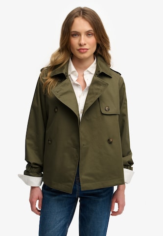 Manteau mi-saison Superdry & Co en vert : devant