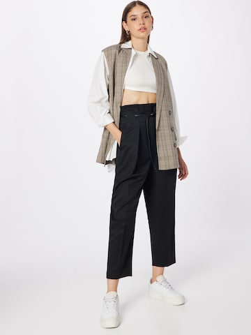 3.1 Phillip Lim Regular Bandplooibroek 'ORIGAMI' in Zwart