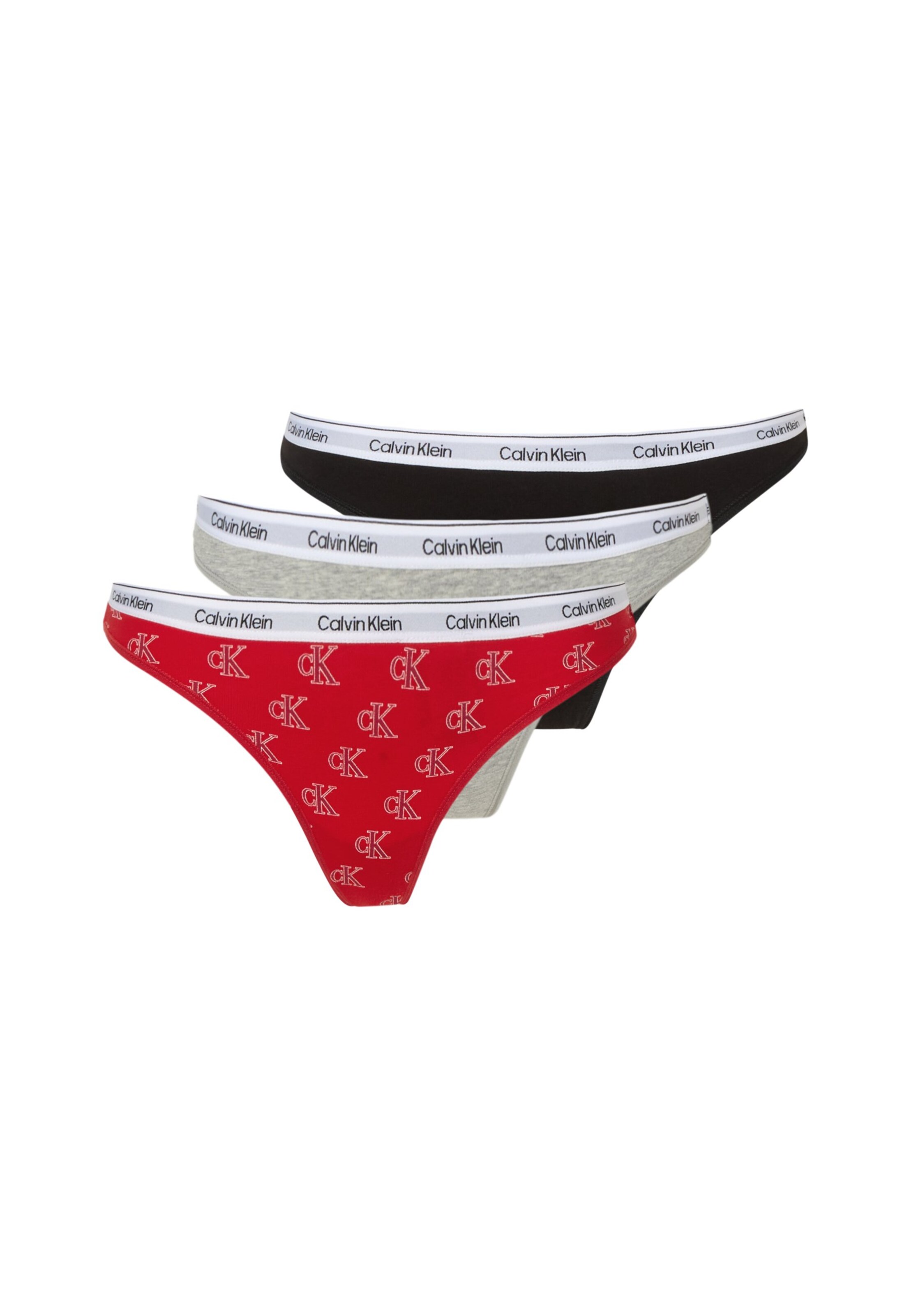 Calvin Klein Underwear Tanga – šedá: přední strana