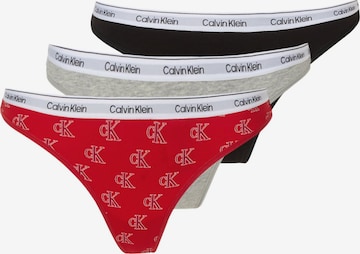 Calvin Klein Underwear Tanga – šedá: přední strana
