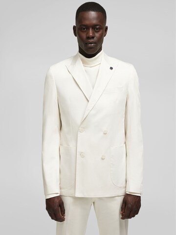 HECHTER PARIS Regular fit Business Blazer in White: front