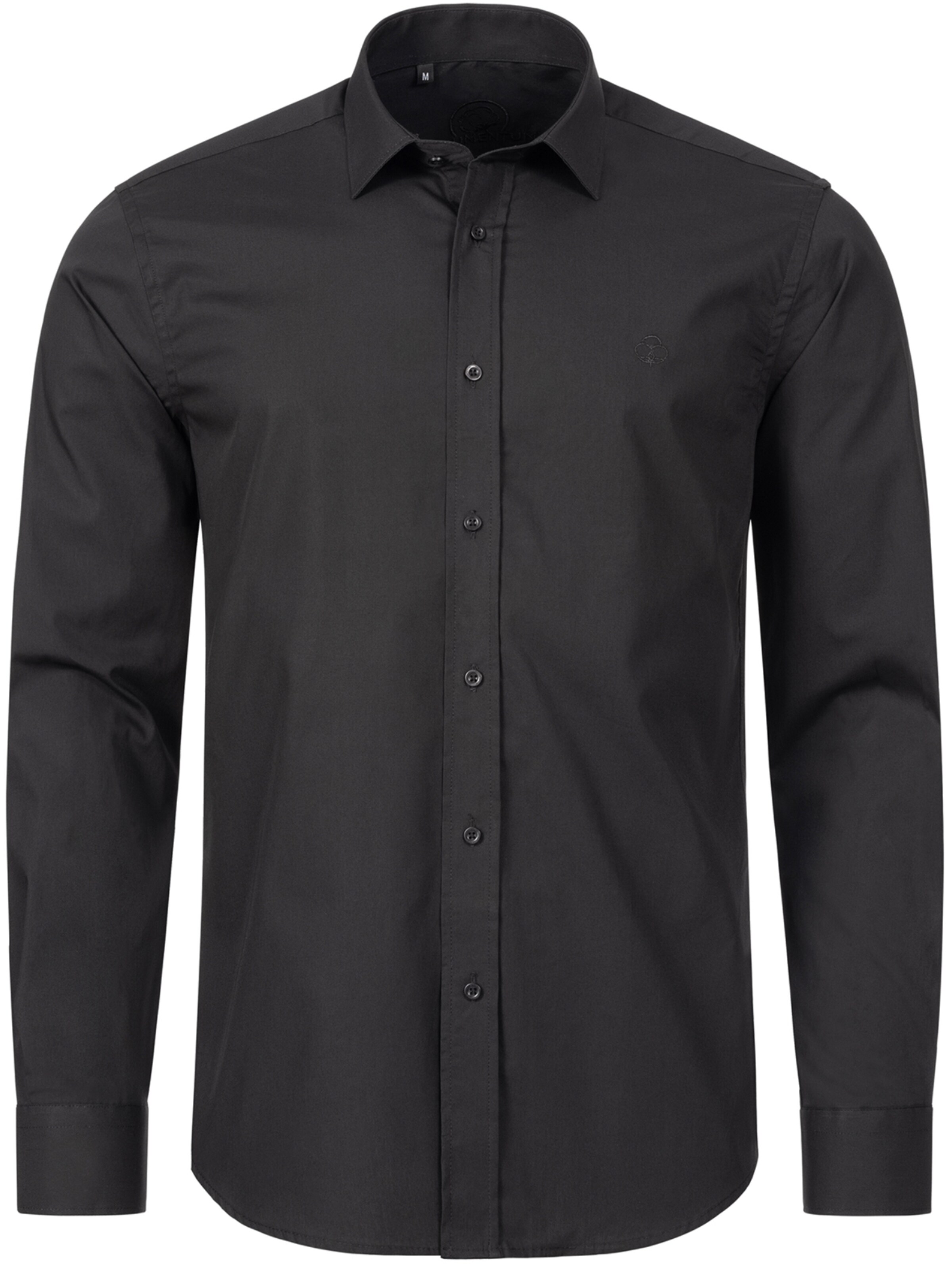 Indumentum Hemd in Schwarz: Vorderseite