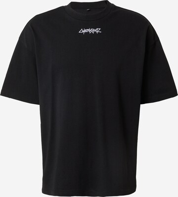 About You x Cyberkongz Shirt 'Lennard' in Black: front