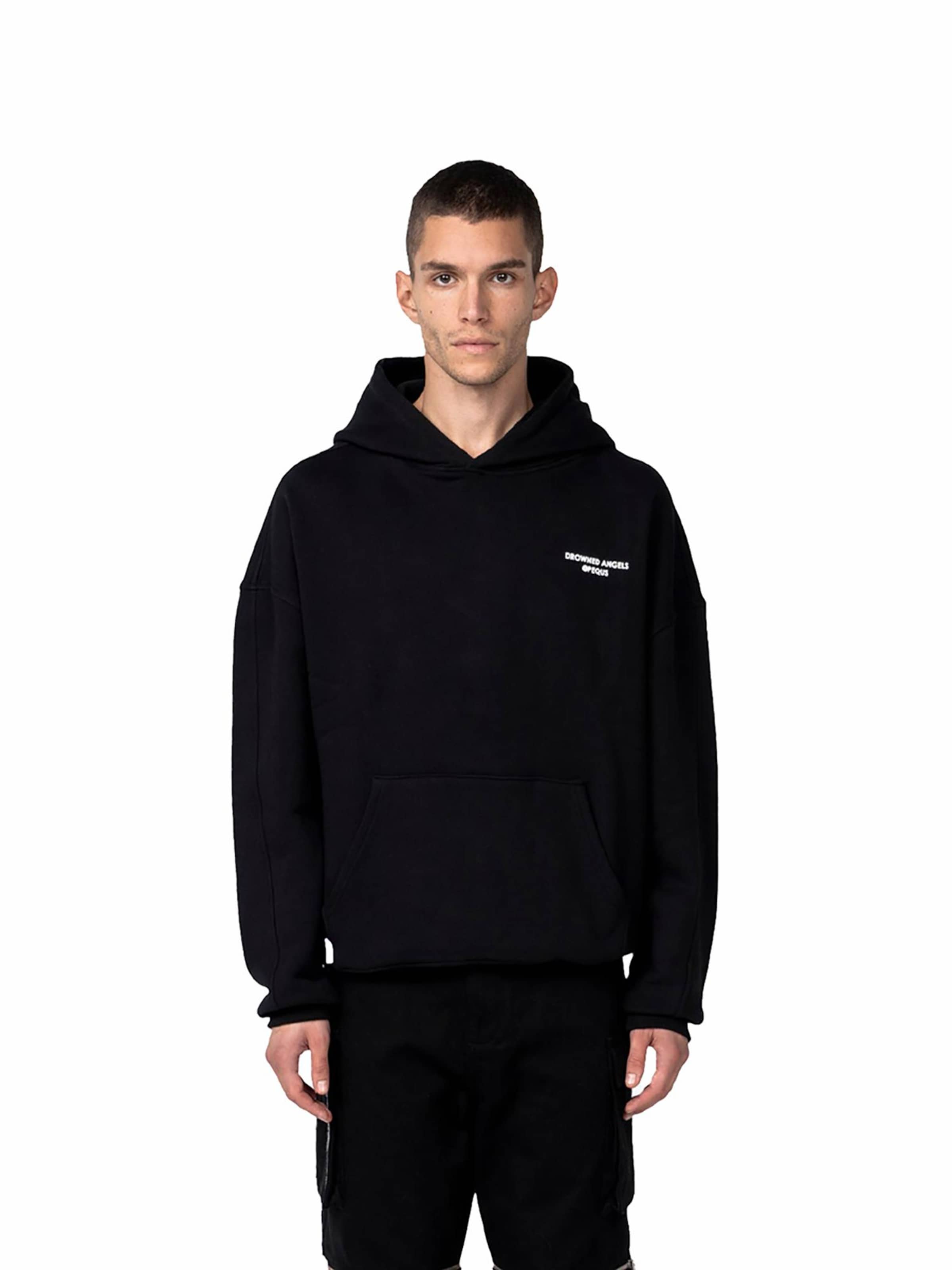 Pequs Sweatshirt 'Graphic' in Black: front