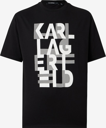 T-Shirt Karl Lagerfeld en noir : devant