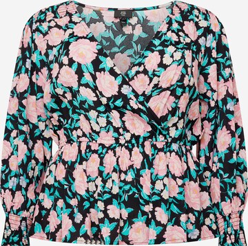 River Island Plus - Blusa 'TEA' en negro: frente