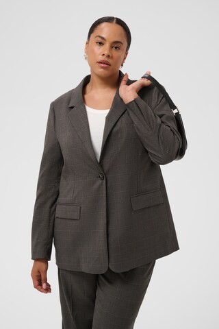 Blazer 'KClenoma' KAFFE CURVE en gris : devant