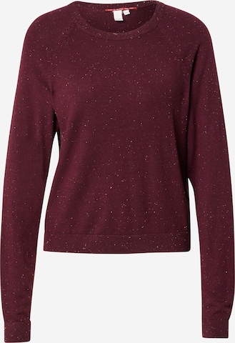 Pull-over QS en violet : devant