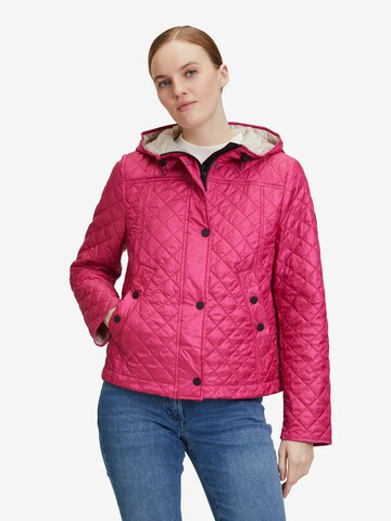 Amber & June Between-Season Jacket in Pink: front