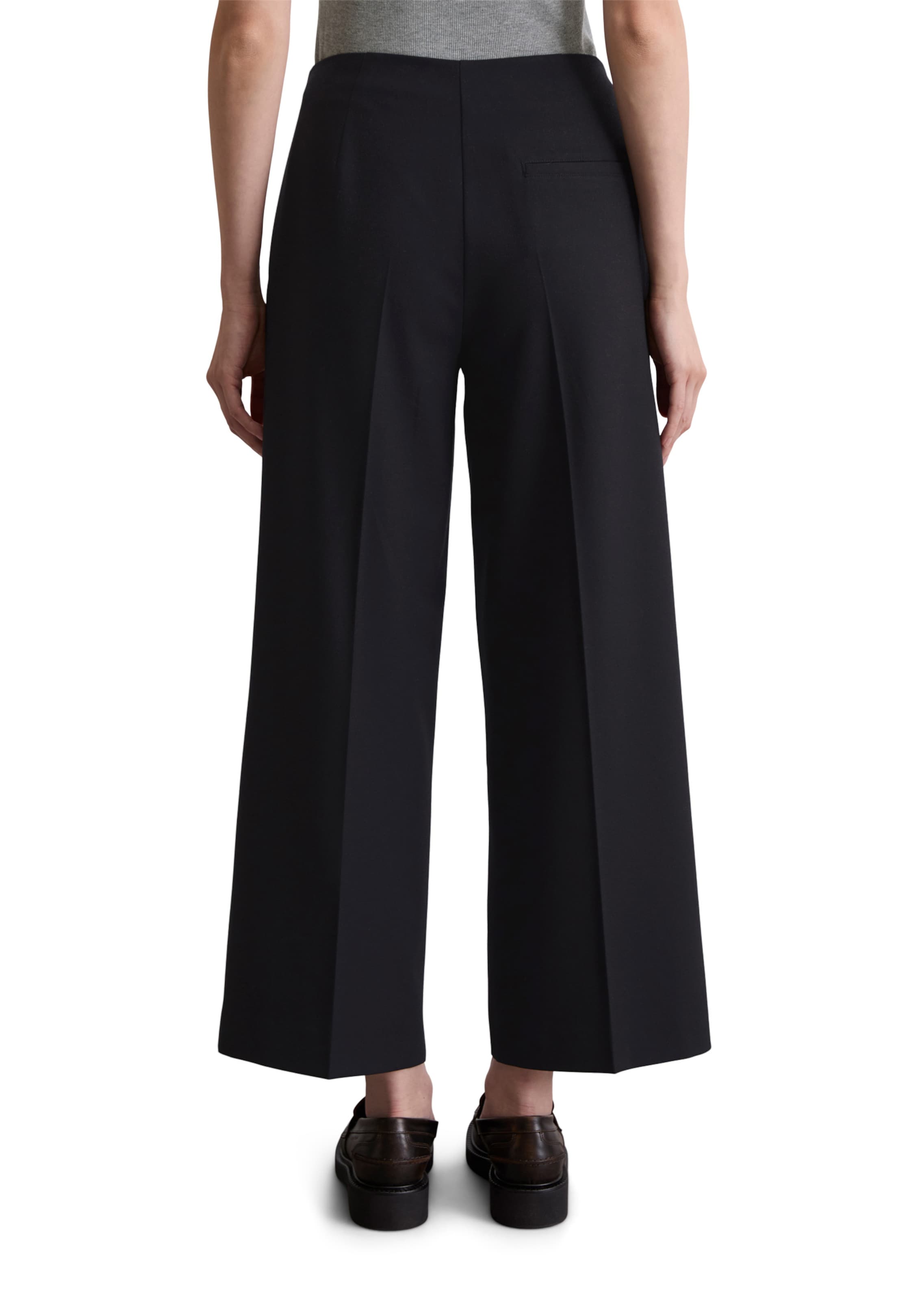 Marc O'Polo Wide leg Broek in Blauw