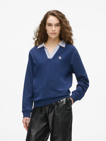 Karl Lagerfeld Sweatshirt 'Ikon' i blå: framsida