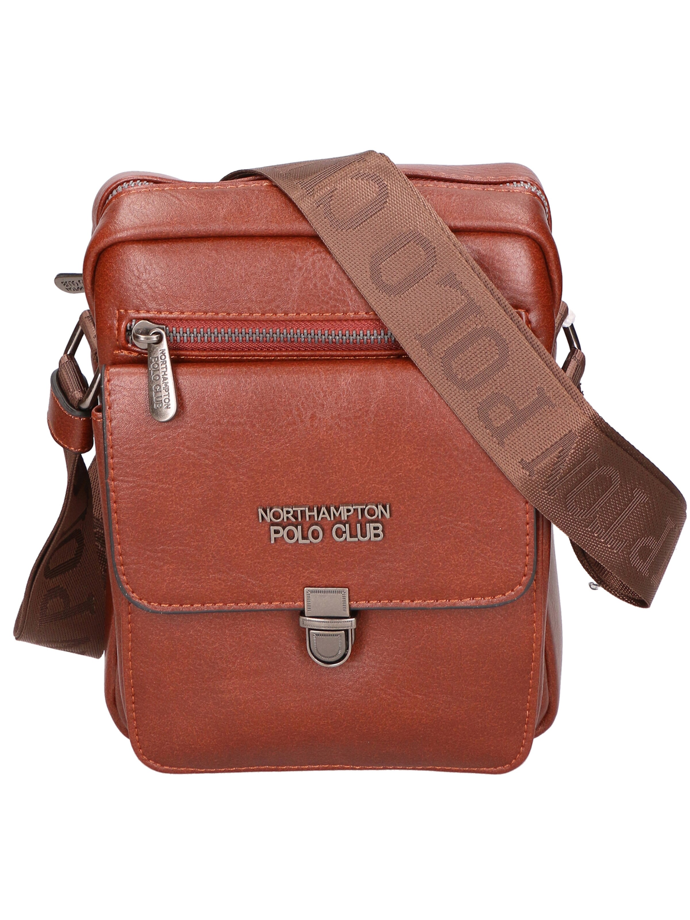 Northampton Polo Club Messenger en marron, Vue avec produit