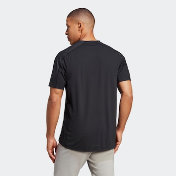 ADIDAS PERFORMANCE Performance Shirt 'Workout Pu Print' in Black