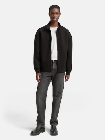 TOM TAILOR DENIM Sweatvest in Zwart