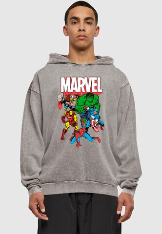 ABSOLUTE CULT Sweatshirt 'Avengers - Marvel Comics Group' in Grijs: voorkant