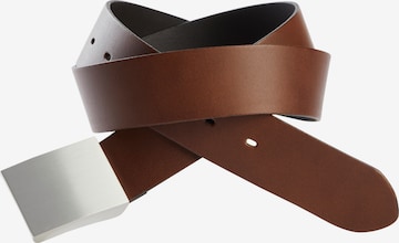Man's World Belt in Brown: front