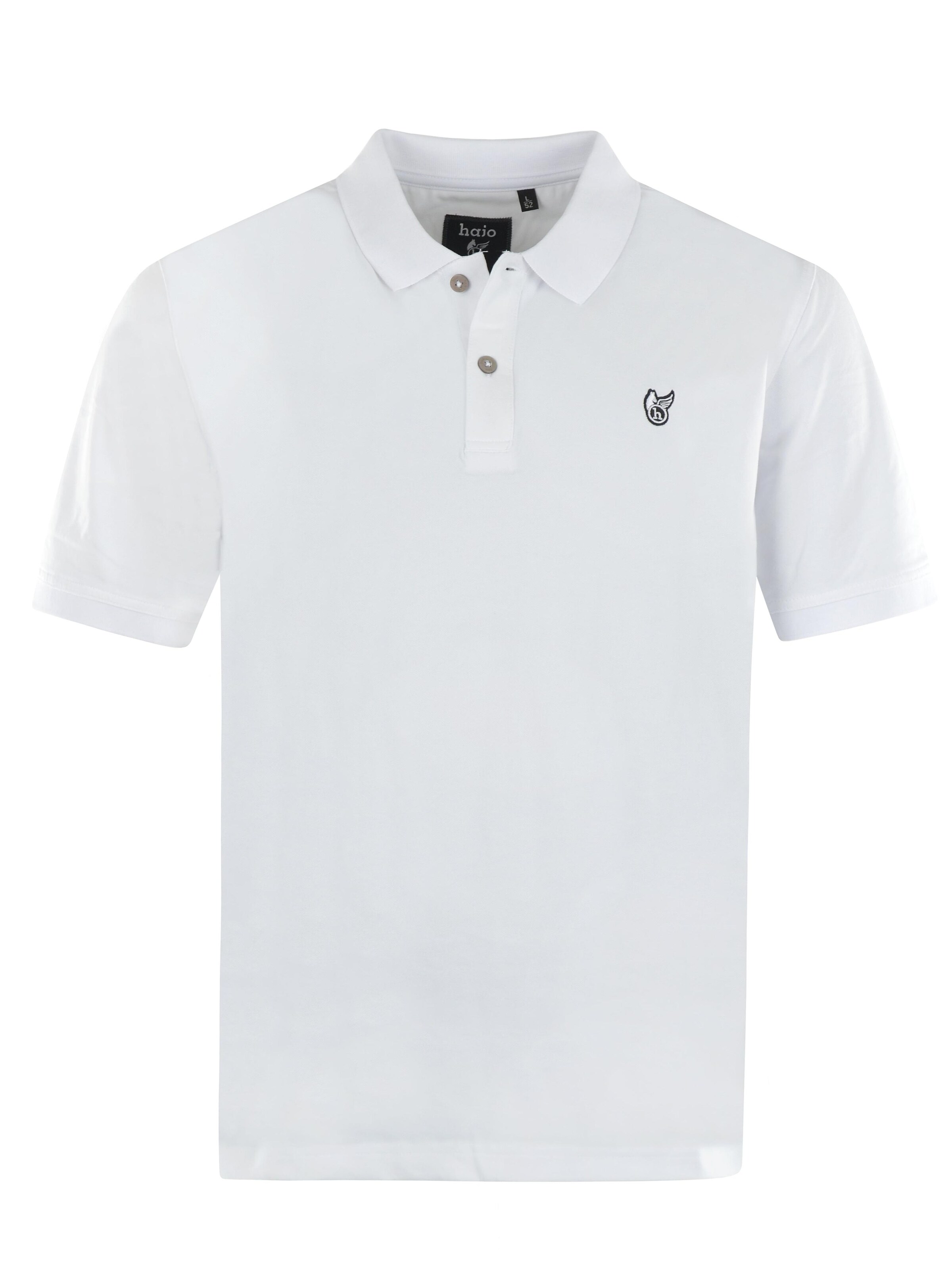 HAJO Shirt 'Basic Piqué-Poloshirt'‌‌‌‌‌‌‌‌ in Weiß: Vorderseite