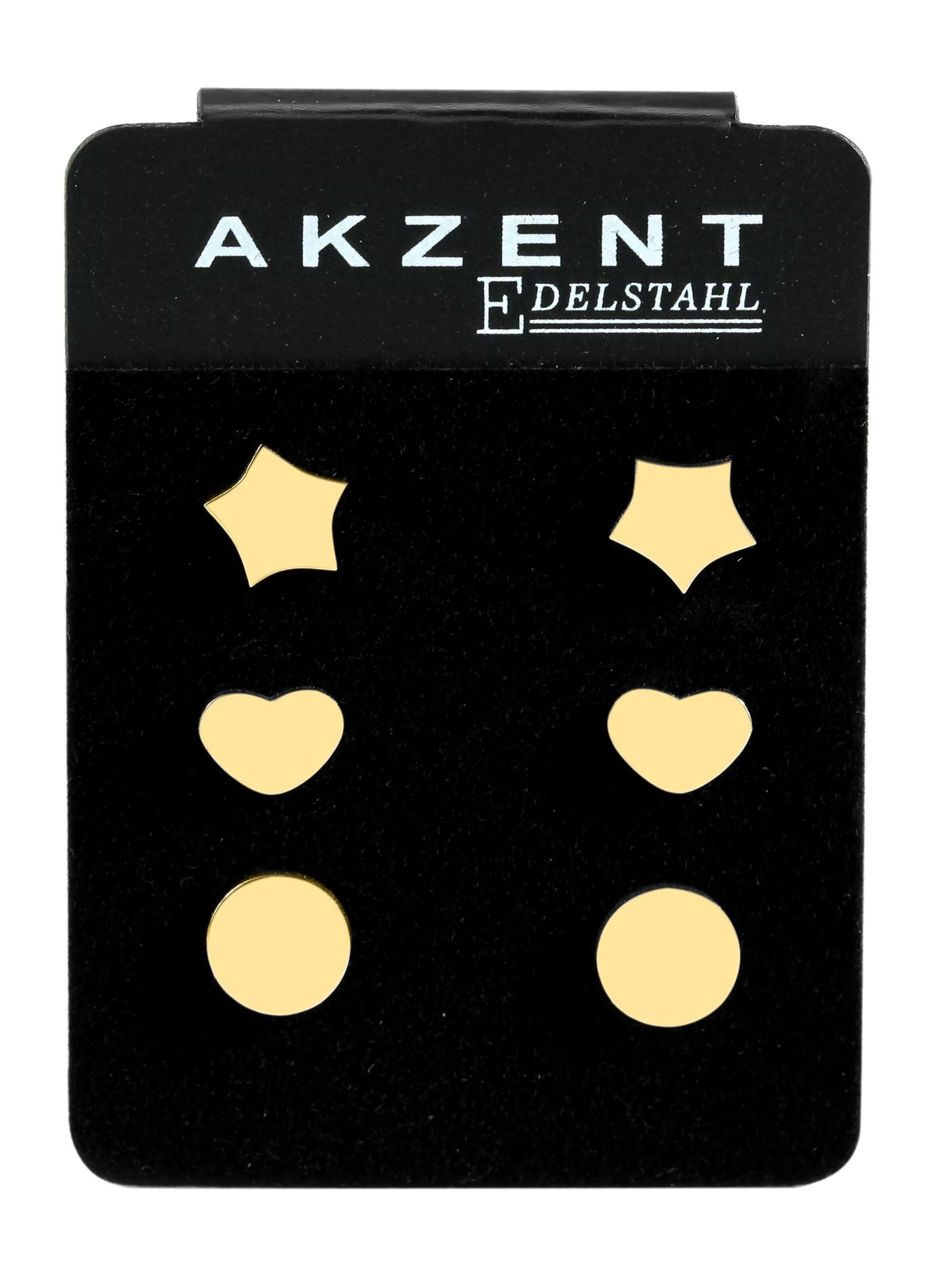 Akzent Ohrringe 'Malee'‌‌‌‌‌‌‌‌ in Gold: Vorderseite