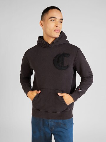 Champion Authentic Athletic Apparel Sweatshirt in Black: front