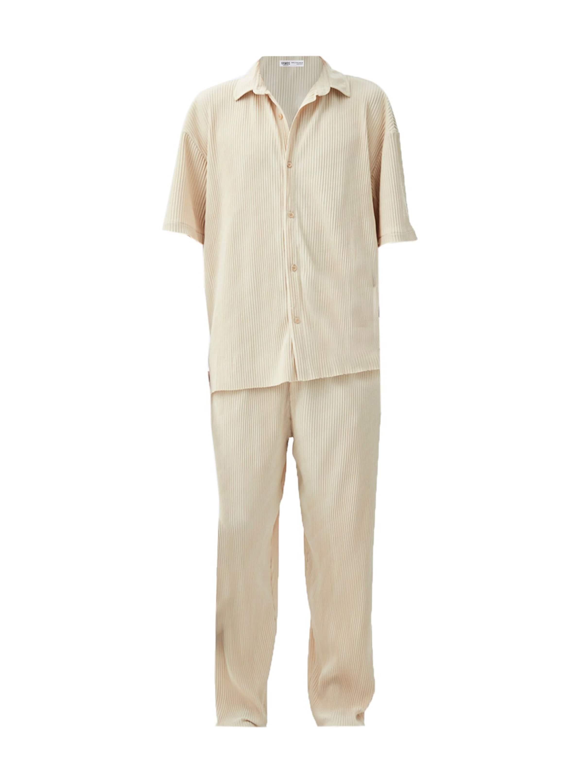 VAMOS CLO Housut 'Charente' värissä beige: etupuoli