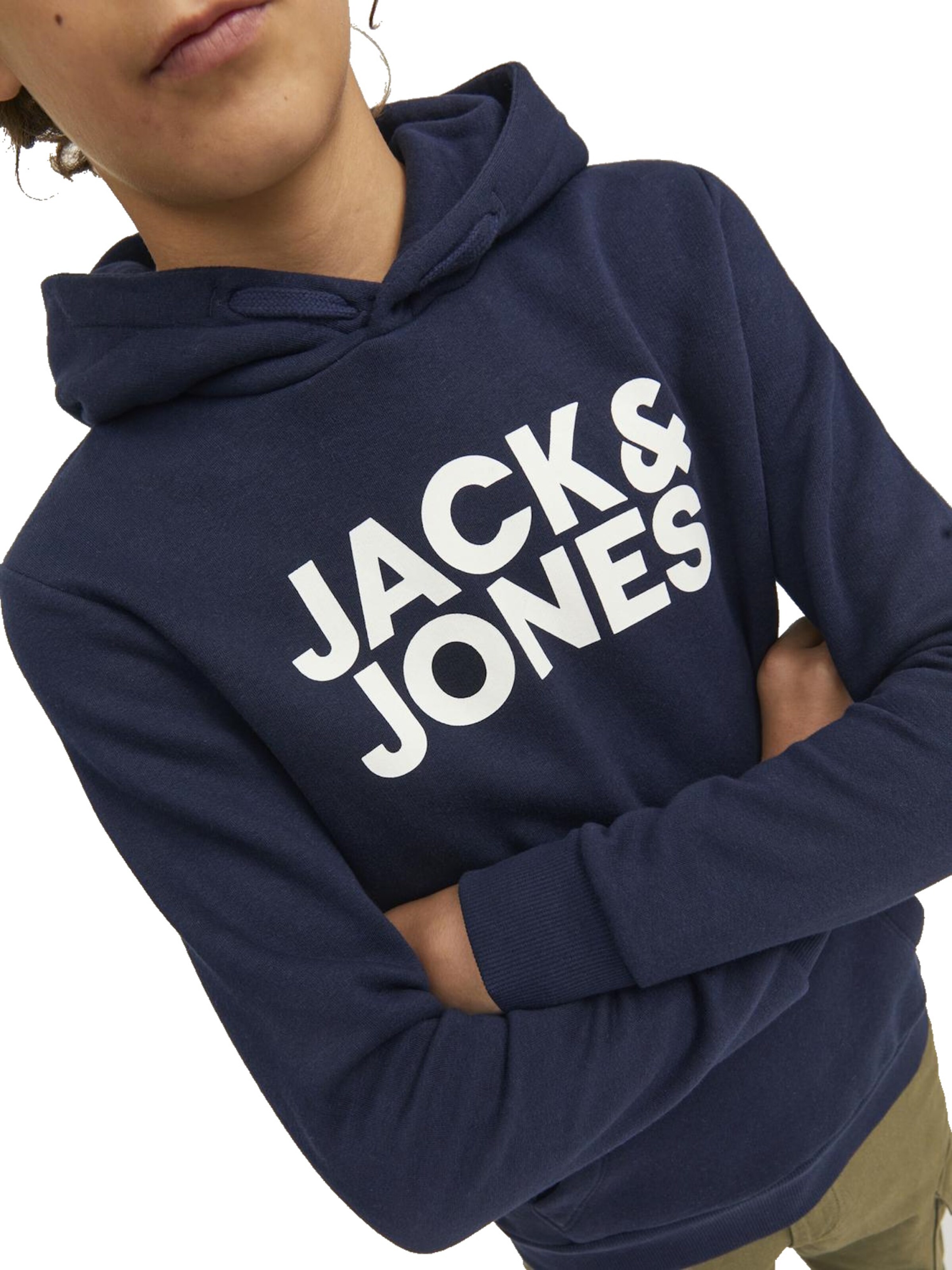 Jack & Jones Junior - Sweatshirt 'Corp Logo' em azul