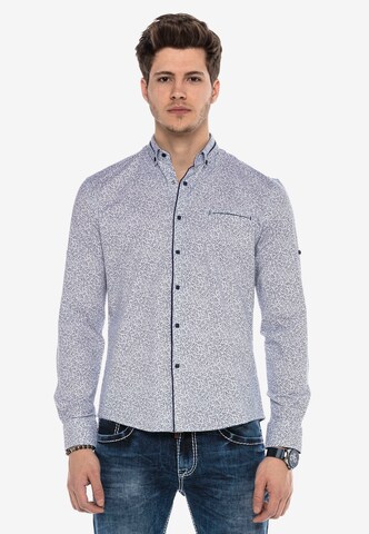 CIPO & BAXX Regular fit Overhemd 'MILFORD' in Blauw: voorkant