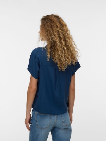 VERO MODA Bluse 'VMTHEA' i blå