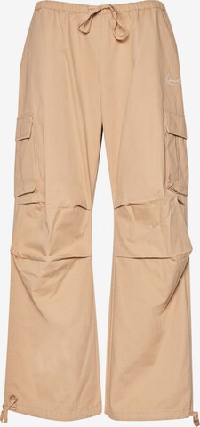 Karl Kani Wide leg Cargobyxa i beige: framsida