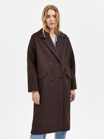 Manteau mi-saison 'Element' SELECTED en marron : devant