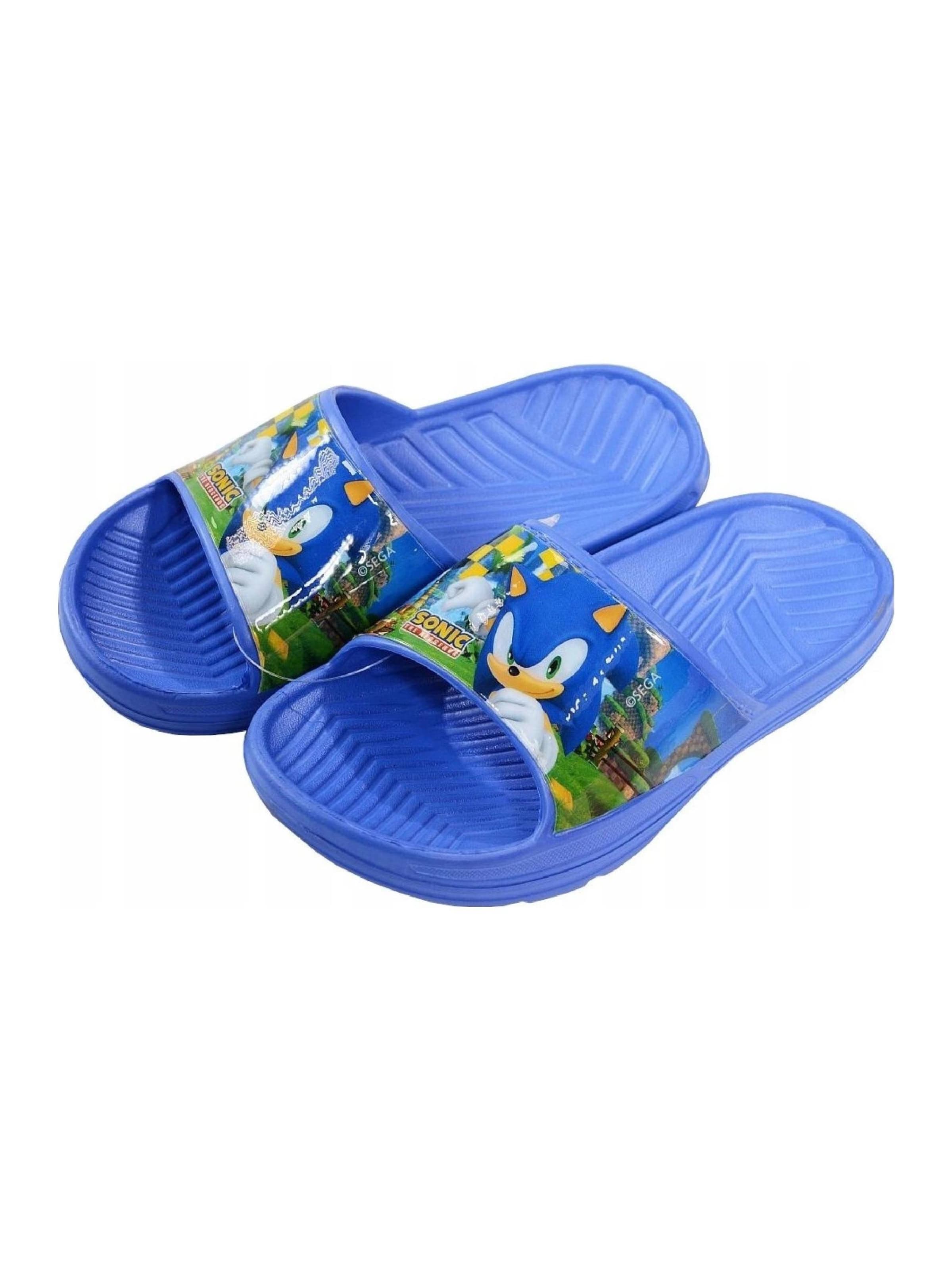 DISNEY Beach & Pool Shoes 'SONIC Kinderpantoffeln' in Blue: front